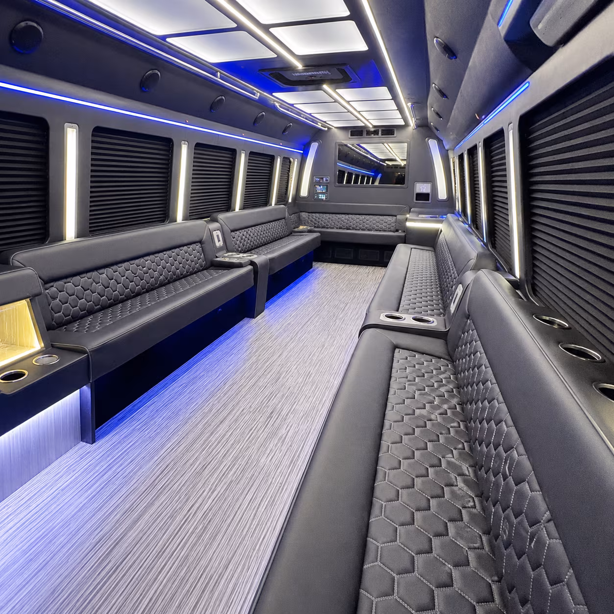 middletown party bus rental interior